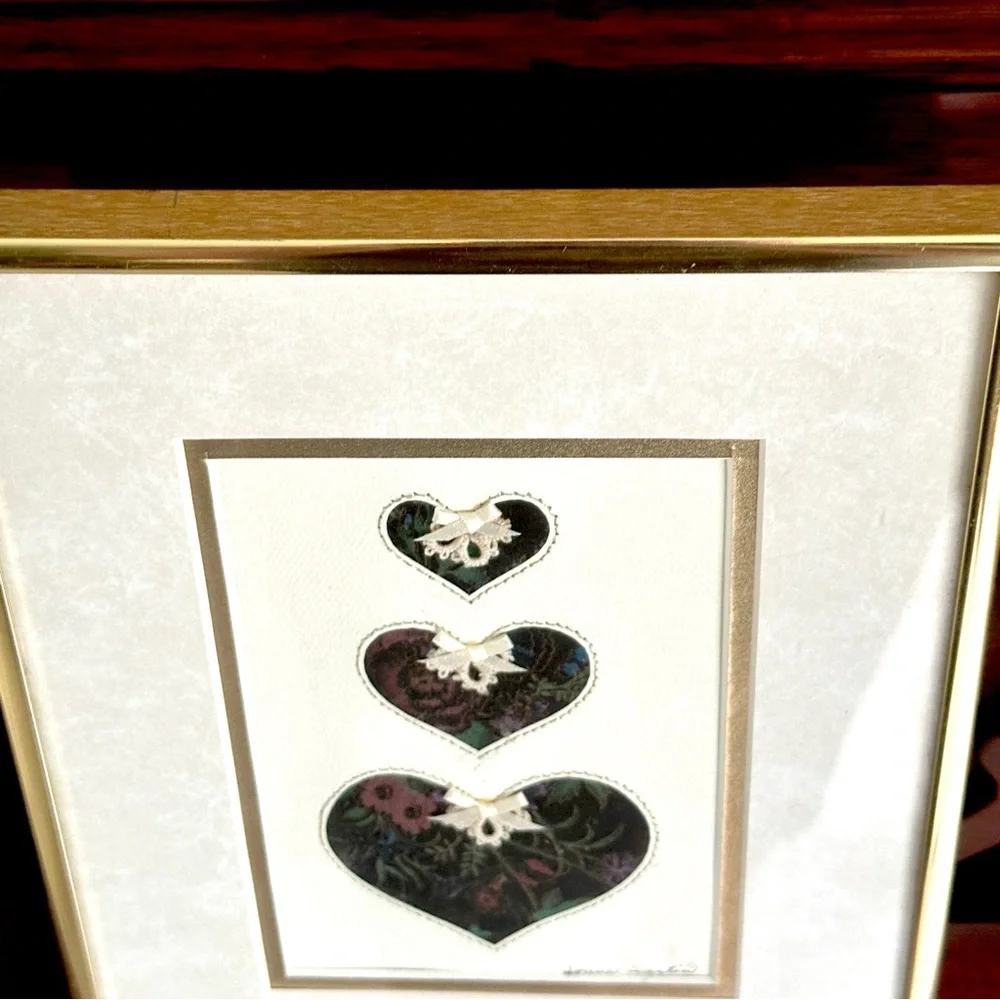 Vintage velvet heart